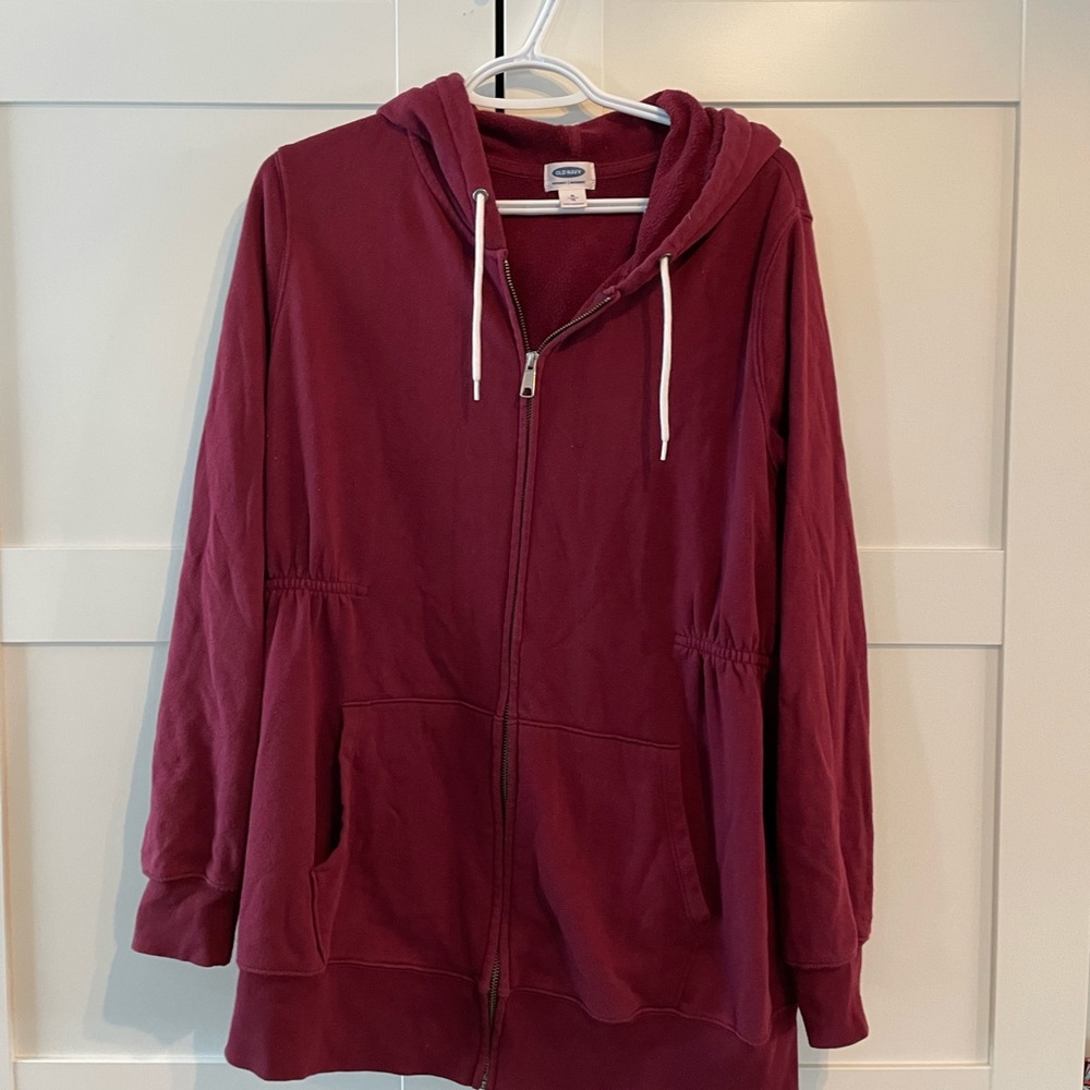 XL Old Navy Maternity Sweater, maroon, lightly worn